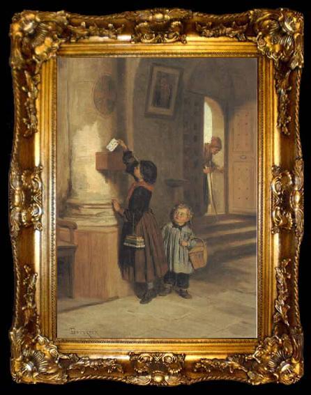 framed  theophile-alexandre steinlen Lettre Au Bon Dieu, ta009-2